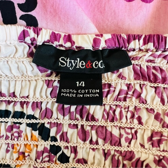 Style & Co Floral Paisley Wrap Halter Dip Dyed Maxi Dress - Picture 5 of 5